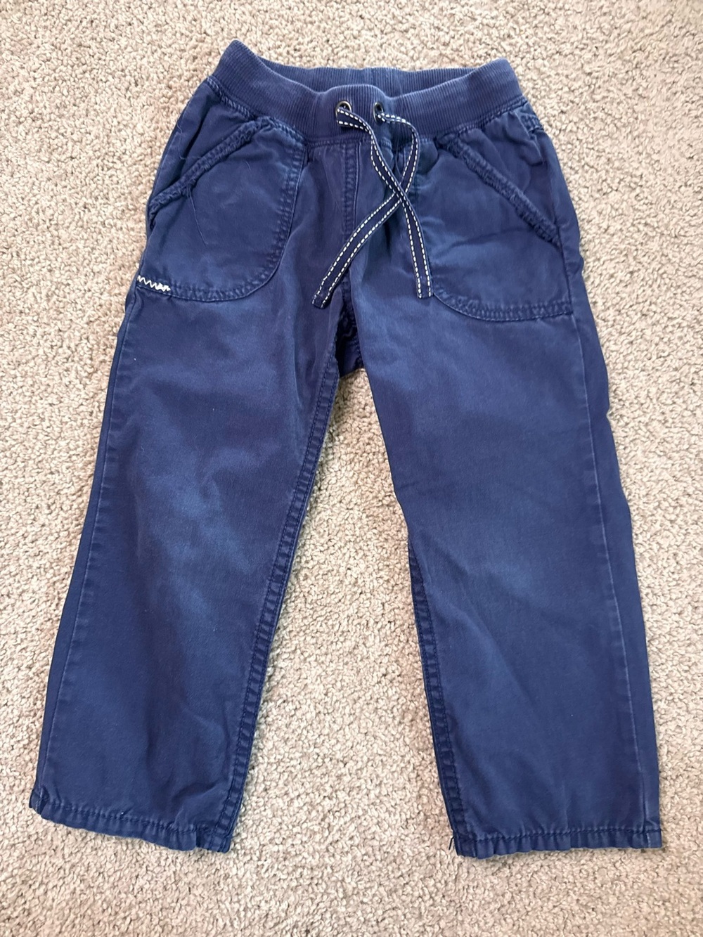 Hanna Andersson Navy Cargo Jogger Pants Size 100/4T